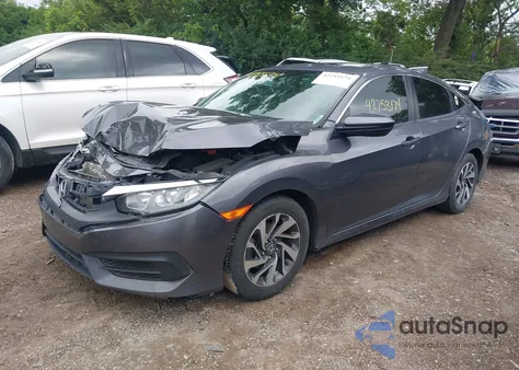 2018 Honda Civic Ex z USA, uszkodzony, nr VIN 2HGFC2F72JH560604